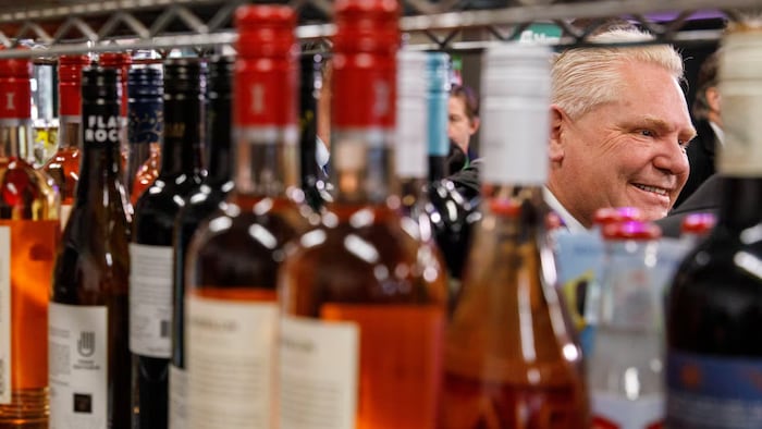 Premier Doug Ford announced plans to introduce sales of beer, wine and ready-made cocktails into corner stores and additional supermarkets in May. 