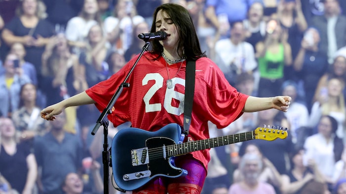 Billie Eilish en spectacle au Centre Vidéotron de Québec, le 29 septembre 2024.